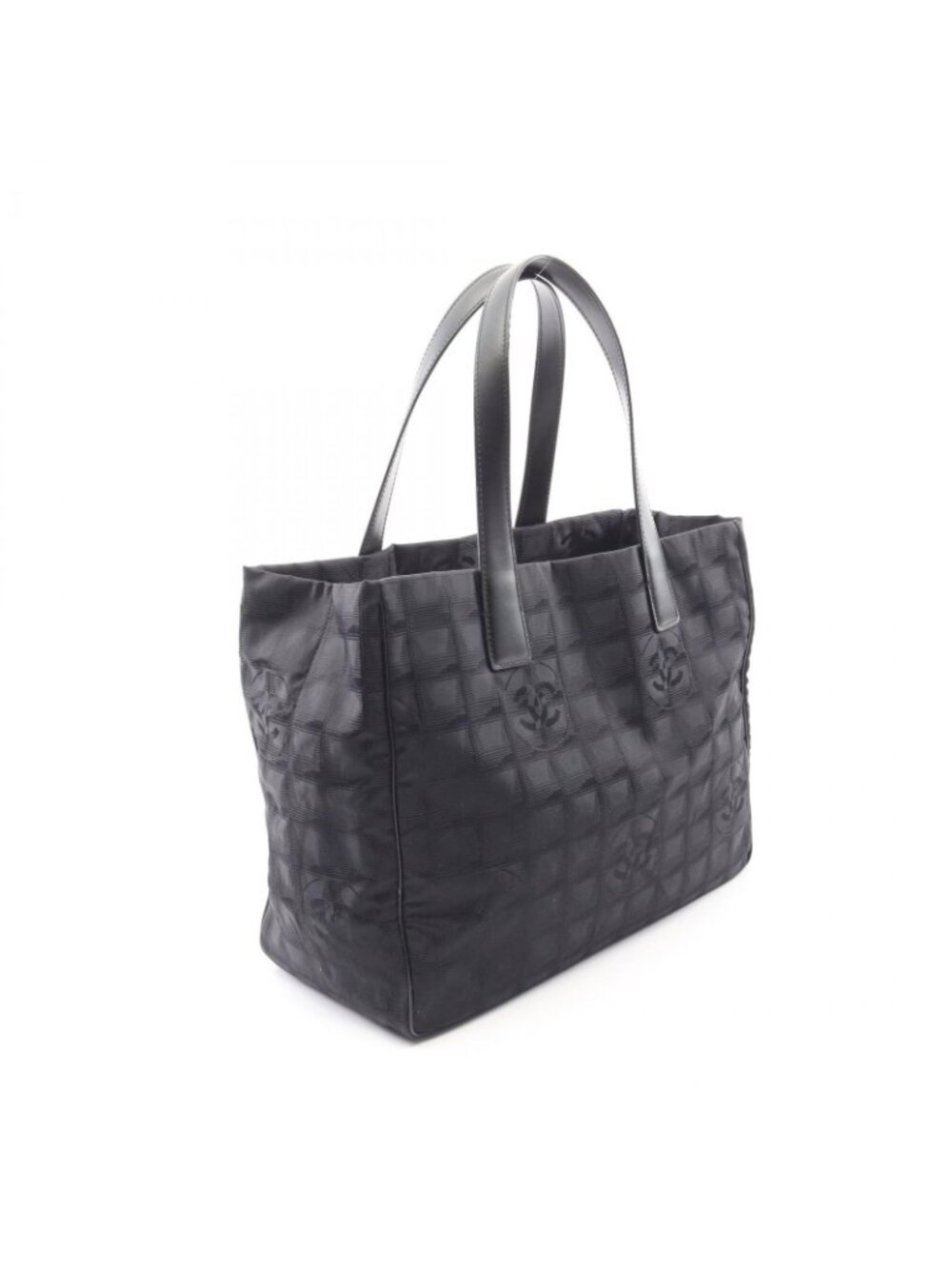 Chanel Tote New Travel Line MM Black Leather MM - Picture 2 of 9